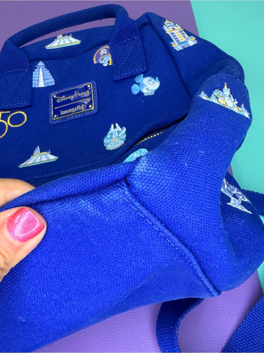 Loungefly Disney Parks Walt Disney World 50th Anniversary Backpack - Picture 10 of 10